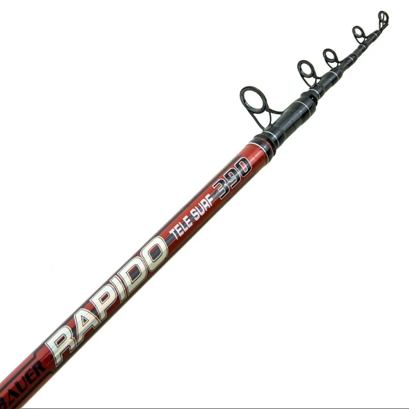 BAUER RAPIDO TELESKOPİK SURF OLTA KAMIŞI 390 CM 100-200 Gr. - 10