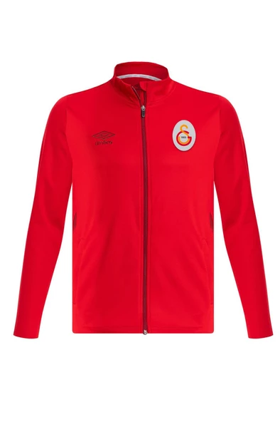 Galatasaray Orijinal Lisanslı Tam Fermuarlı Dik Yaka Kırmızı Antrenman Sweat Ahşap Kutulu - 6