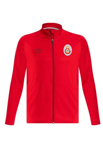 Galatasaray Orijinal Lisanslı Tam Fermuarlı Dik Yaka Kırmızı Antrenman Sweat - 4
