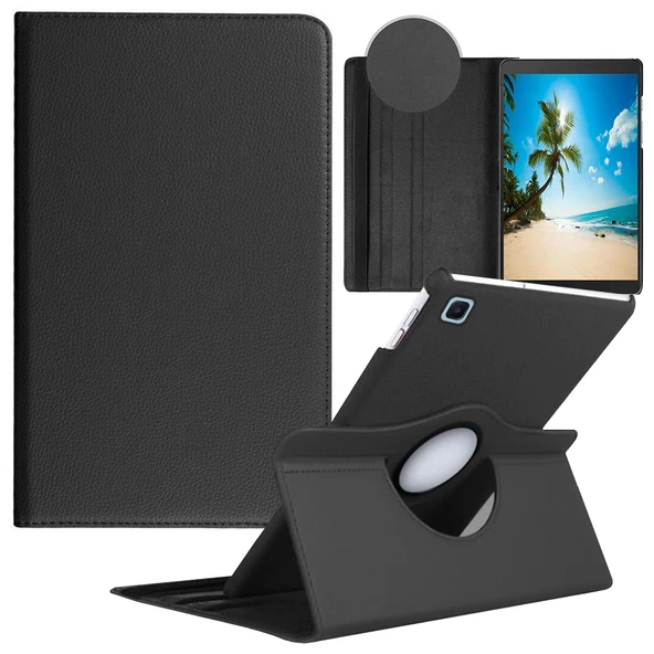 Samsung Galaxy Tab A7 T500/T505/T507 Kılıf Elite 360 Derece Döner Standlı