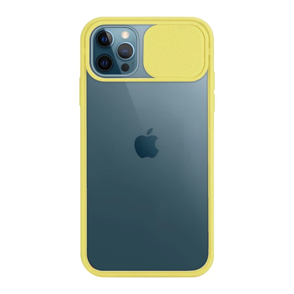 iPhone 12 / 12 Pro Kılıf Palm Kamera Koruma Kapaklı Silikon - 8