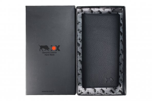 OX Gianni Deri Cüzdan Siyah - 5