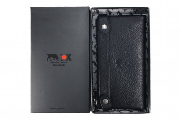 OX Armani Deri Cüzdan Siyah - 5