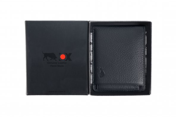 OX Ferro Siyah Deri Cüzdan + Kartlık - 5