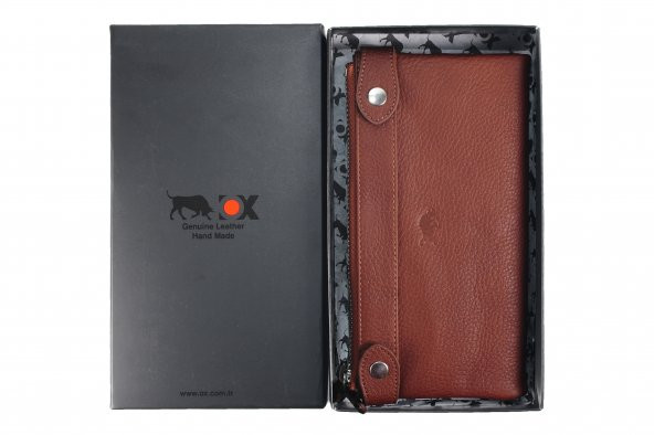OX Armani Deri Cüzdan Taba - 5
