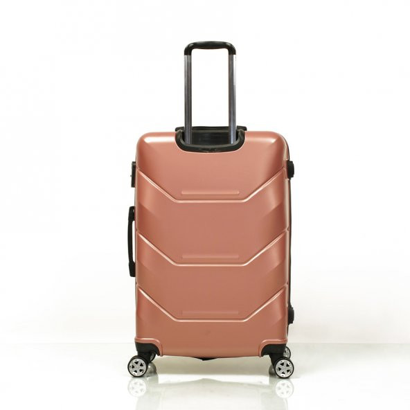 Ox Exclusive 3 lü RoseGold Valiz Seti (Büyük+Orta+Kabin) - 3