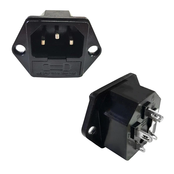 Ayt Bilgisayar C7 Power Şase Soket Erkek Kulaklı IC-213 Bilgisayar Güç Elektirik Kablosu Soketi