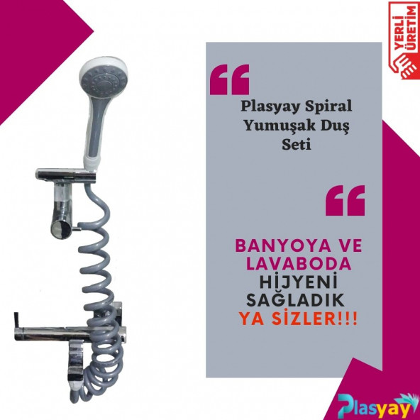 Plasyay Spiral Elektrikli Şofben Duş Hortumu ve Seti - 2
