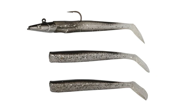 Pandora Silikon Balık Sandeel Black/silver Body - Resim 2