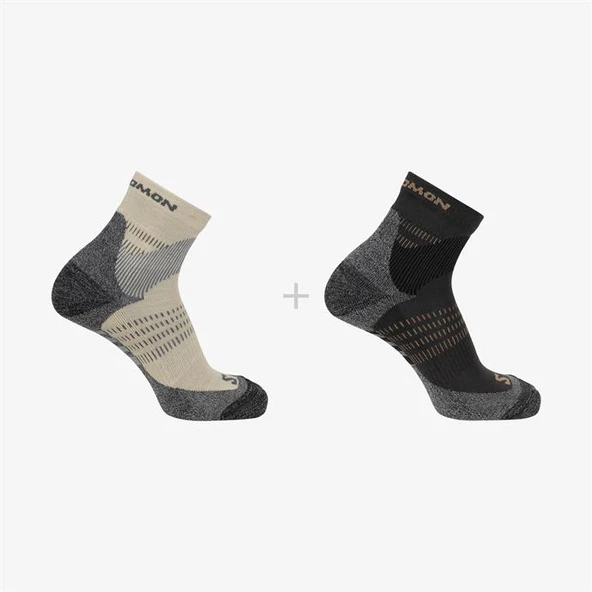 Salomon X Ultra Access Quarter 2 Pack 2 Parça-Adet Unisex Çorap - Resim 2