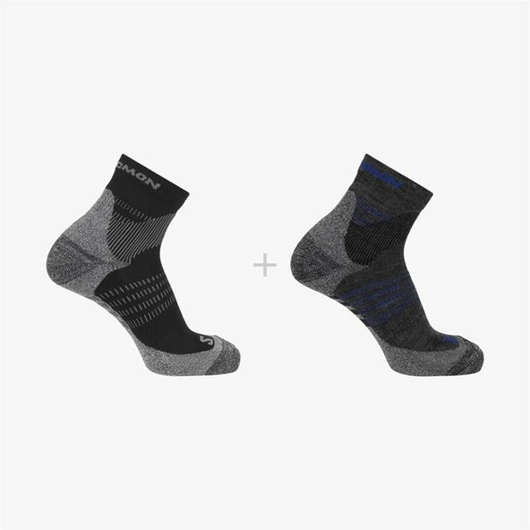Salomon X Ultra Access Quarter 2 Pack 2 Parça-Adet Unisex Çorap - Resim 3