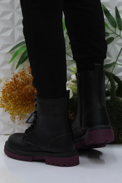 Kinetix Flur Siyah Rahat Orijinal Ürün Kadın Postal Kadın Bot - 4