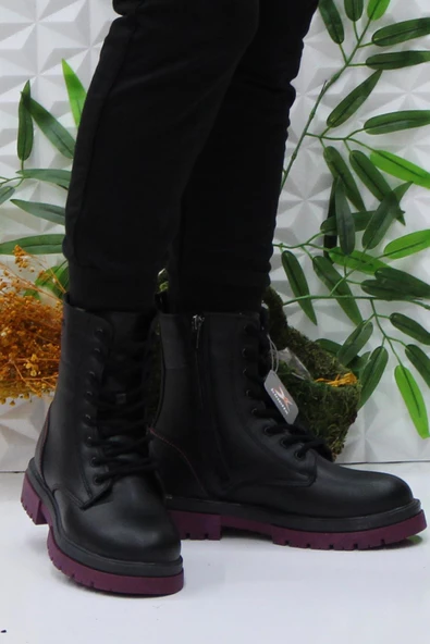 Kinetix Flur Siyah Rahat Orijinal Ürün Kadın Postal Kadın Bot - 2