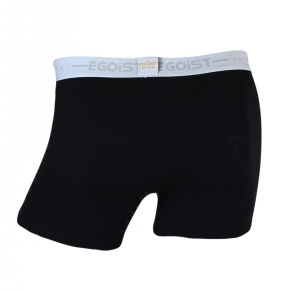 Erkek Likralı Penye Boxer Siyah KOD:501 - 3