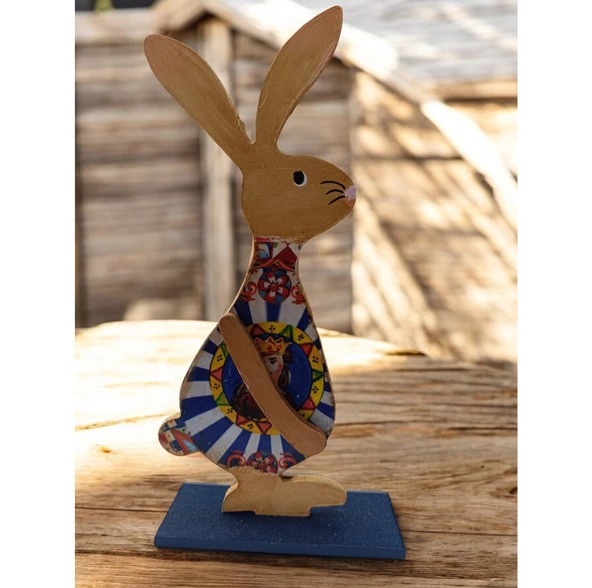 Ahşap Tavşan Ailesi, Tavşan Sofra Sunumu, Çocuk Odası Dekor, Dekoratif Obje 8 - 3