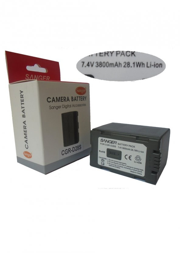 SANGER 3800mAh, Panasonic MDH2 Kamera İçin Sanger Batarya