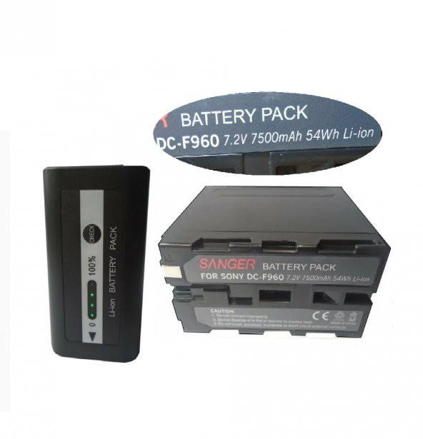 SANGER Np-F960 Batarya UyumluKamera Işığı Bataryası