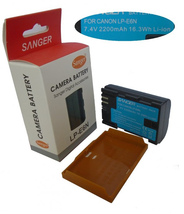 SANGER Sanger LP-E6, Canon 5D Fotoğraf Makinesi İçin Lion Pil