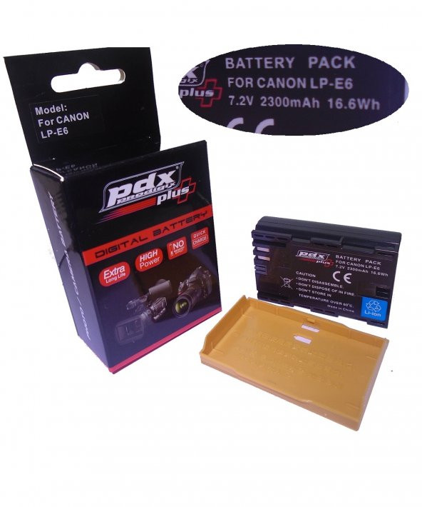 PDX Canon 7D Fotoğraf Makinesi İçin, Pdx LP-E6, Batarya