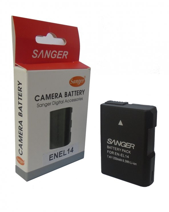 SANGER Sanger EN-EL14, Nikon D5500 Fotoğraf Makinesi Bataryası
