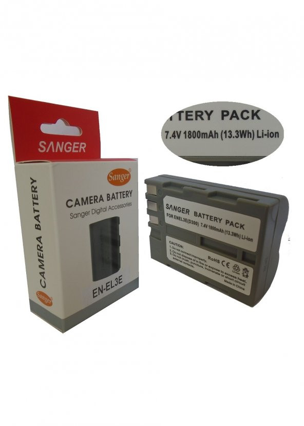 SANGER Sanger EN-EL3E, Nikon D70 DSLR, Fotoğraf Makinesi Bataryası ürün görseli