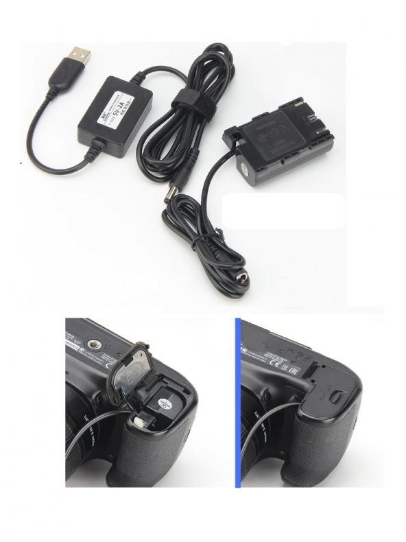 OEM ACK-E6, Canon 7D Mark 2 İçin Usb, GüçAdaptörü Kaynağı ürün görseli