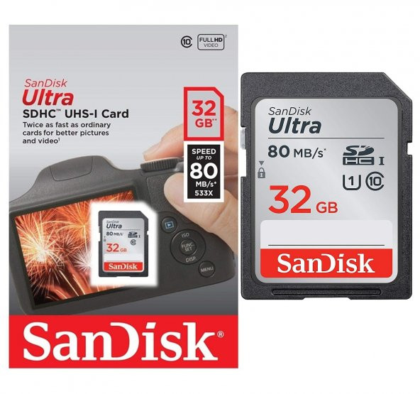 SanDisk Sandisk 32GB, 80MB/s Sony Nx100 Kamera İçin, İdeal Hafıza Kartı ürün görseli