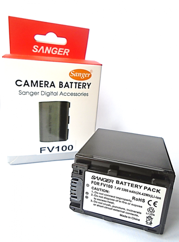HLYPRO Sony Kameralar İçin FV100 Batarya, Kalın pil