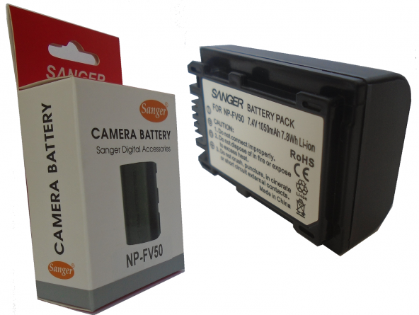 SANGER HDR-CX550VE DCR-SR82C DCR-SR82E DCR-SR85 DCR-SR90E FV50 Batarya