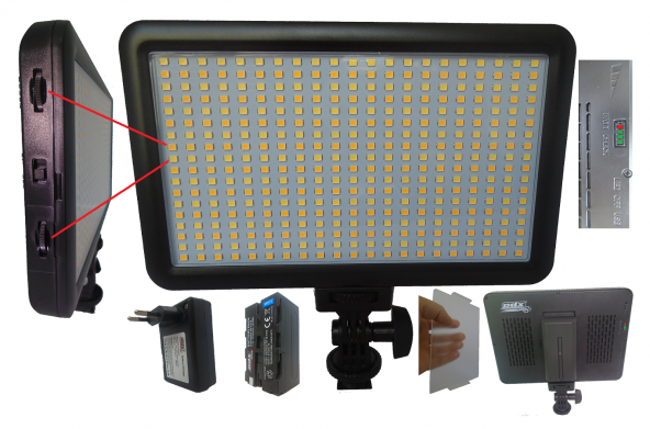 PDX Sony Hd1000 İçin PDX Led-378A Kamera Işığı