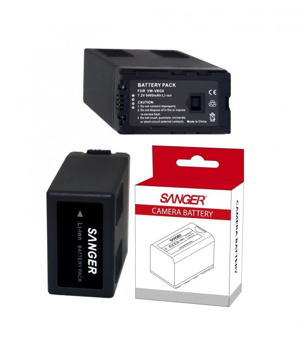 SANGER VBG6, Panasonic HMC71, HMC,72, HMC81 Kamera Bataryası