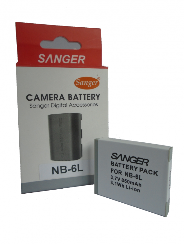 SANGER Canon Power Shoot, Digital IXUS İçin Nb-6L Batarya, pil