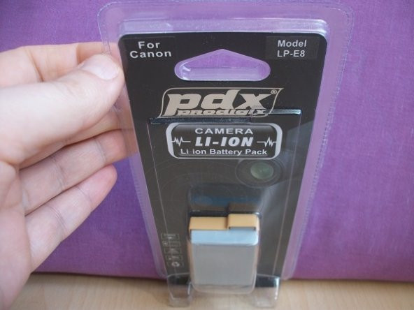 PDX CANON 550D, 600D, 650D LP-E8 Batarya