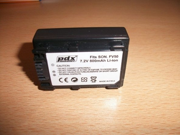PDX PDX FV50 Batarya, Pil, FV-50 Kamera Battery