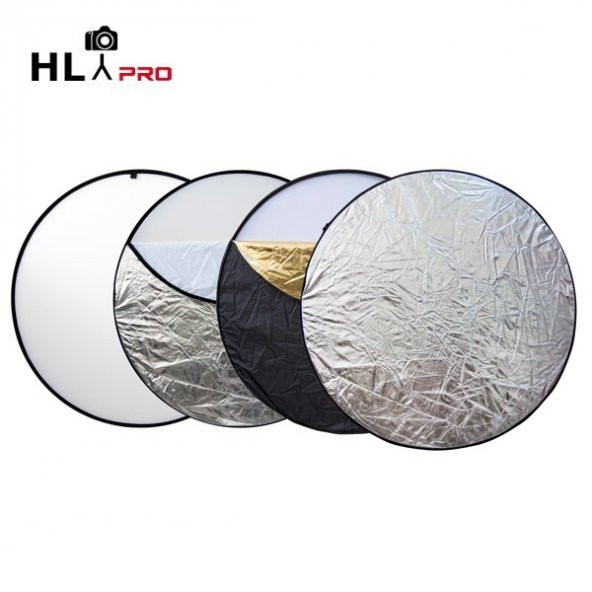 HLYPRO HLYPRO 80 Cm Altın Renkli Reflektör, Gümüş Reflektör