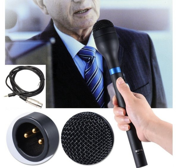 PDX BOYA BY-HM100 Tam Profesyonel Kablolu El Mikrofonu ürün görseli