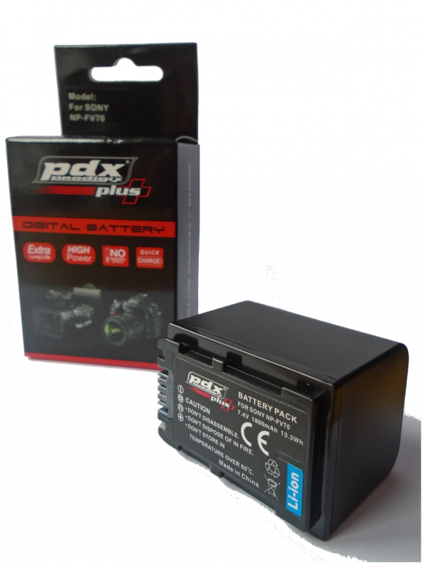PDX Pdx Np-Fv70 Sony Orta Boy, El kamerası Bataryası