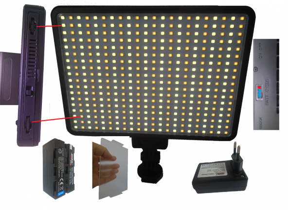 PDX 396 Ledli Profesyonel Kamera Işığı
