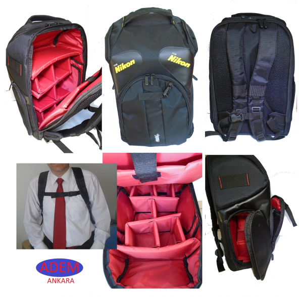 PDX NİKON DSLR Laptop Bölmeli Sırt Çantası ürün görseli