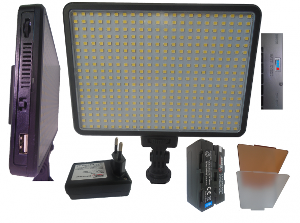 PDX Panasonic AC8, MDH3 İçin 396 Ledli Profesyonel Kamera Işığı