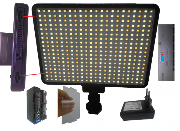 PDX MDH3 İçin Led-396A Turuncu-Beyaz Kamera Tepe Lambası