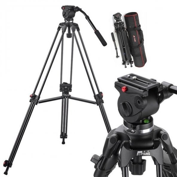 Jieyang Panasonic Ac8 İçin Jie Yang JY508B Tripod, Kamera Ayağı