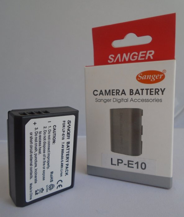 SANGER Canon LP-E10 Batarya, Pil