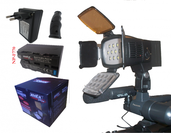 OEM 10 Led Video Light, T2000 10 Ledli Kamera Lambası