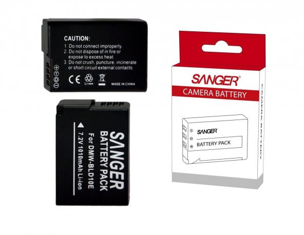 SANGER Sanger BLD10, Panasonic  DMC-GF2, DMC-GF2GK, GX1, G3 Kamera Bataryası