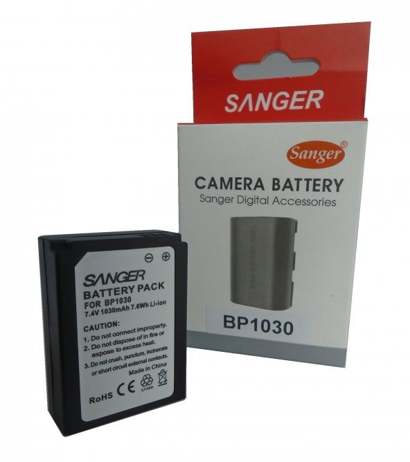 SANGER Sanger BP1030, Samsung Nx200, Nx300, Nx1000, Nx100, Nx2000  Us Bataryası, Pil