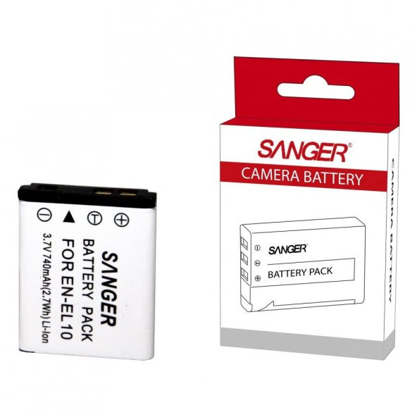 SANGER Sanger EN-EL10, Nikon Coolpix 5700, S500, S600, S230, S570 Batarya, Pil ürün görseli