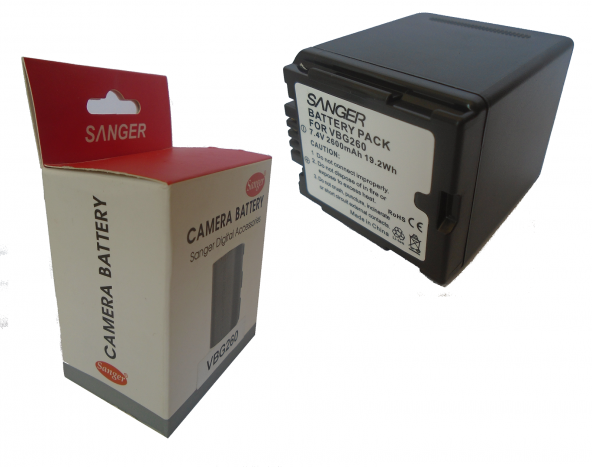 SANGER Panasonic MDH1 Kamera Bataryası, Sanger VBG260 Batarya, Pil ürün görseli