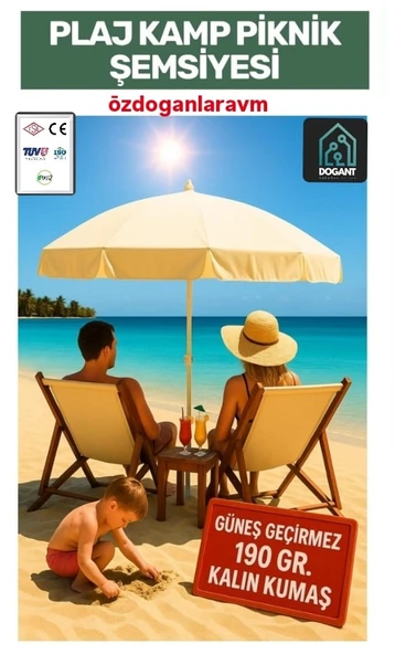 Dogant Outdoor Plaj Bahçe Kamp Havuz Balkon Şemsiyesi ürün görseli 1