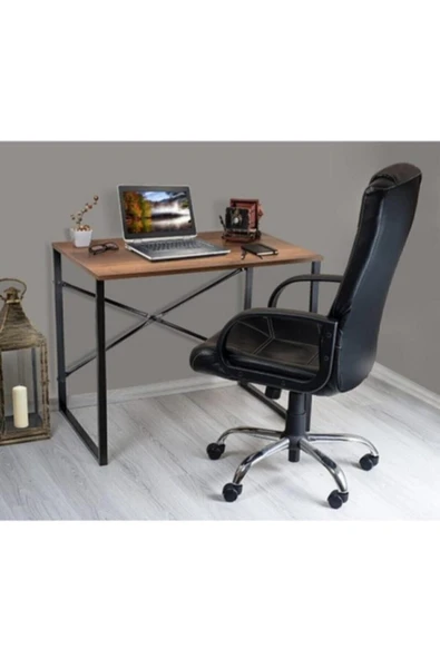 Mobigoom Mrd Desıgn Ceviz Desenli Çalışma Masası, Ders Masası, Laptop, Pc,ofis Masası - 2